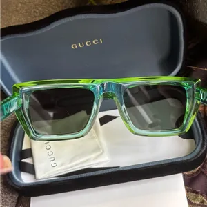 Authentic Gucci 51mm Emerald Green Acetate Sunglasses UNISEX thumbnail 13