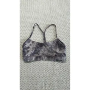 Lululemon Flow Y Bra Nulu Diamond Dye Graphite Grey Bronze Green Size 6 thumbnail 3