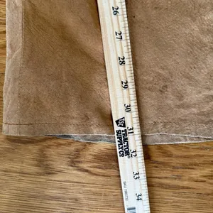 Louise‎ Paris Suede Leather Pants Women's Size 15 Tan Brown Western Style thumbnail 2