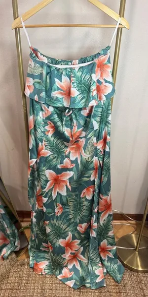 Size S C Tropical Floral Maxi Dress Size S thumbnail 1