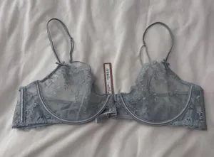 SKIMS Bra Lace Fits Everybody Underwire Blue Pearl 38C thumbnail 1