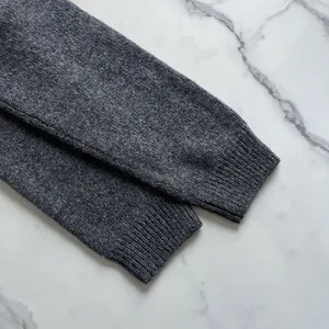 Uniqlo 100% Wool Knit Oversized Long Cardigan Charcoal Gray Sz Small Cabin Core thumbnail 8