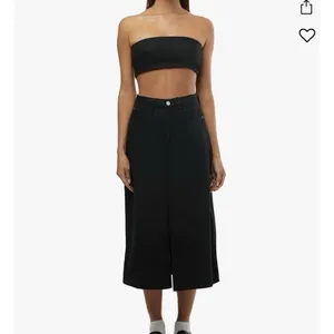 WeWoreWhat Smocked Black Bandeau Top Zip Hook Eye Back Closure‎ Sz XS NWT thumbnail 3