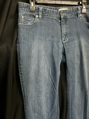 Michael Kors Classic Women's Mid-Rise Bootcut Jeans in Medium Blue SZ 12 thumbnail 7