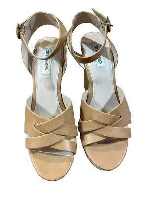 ‎Steve Madden Orlena Tan Wedges size 11 thumbnail 1