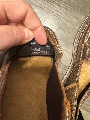 Ariat Brown Bomber Cruiser Leather Moc Toe Slip-On Loafers New Without Box thumbnail 6