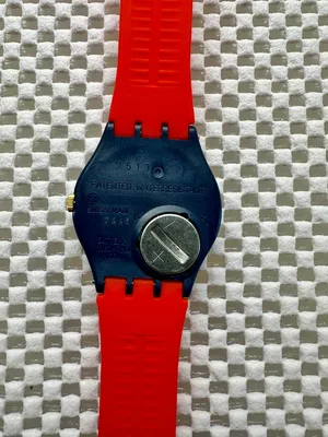Swatch Watch Blue Flamingo GN114 Vintage 1991 thumbnail 5