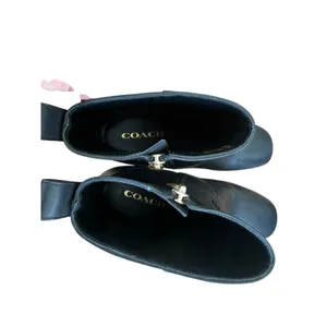Coach Josephine Wedge Booties Women’s 8 Black Leather CW712 NWOT $278 thumbnail 6