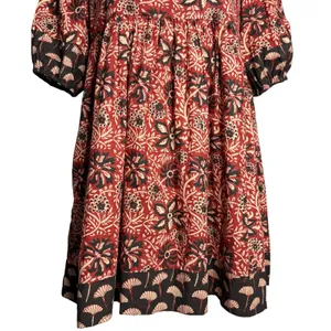 Clara The Label Mini Dress M Cotton Babydoll Lined Boho Peasant Victoria Dunn thumbnail 3