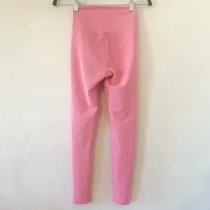 LoveShackFancy X Beach Riot Ayla Ribbed High Rise Legging in Carnation Size XS thumbnail 3