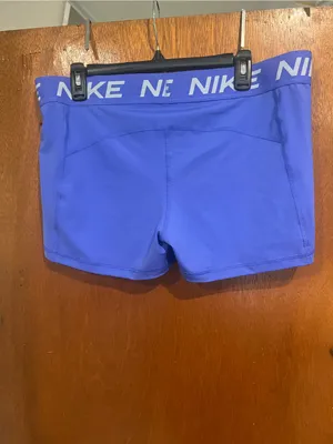 Nike Women’s Blue Elastic-Waist Bike Shorts thumbnail 4