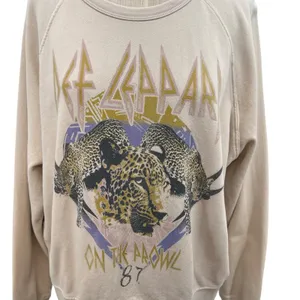 Daydreamer Def‎ Leppard On The Prowl 1987 Sweatshirt Beige Cream Size Medium thumbnail 5