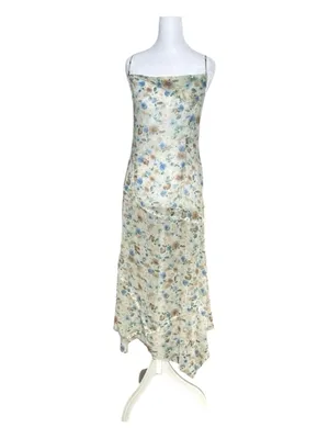 Urban Outfitters Priscilla Seamed Floral Midi Dress‎ Medium Shear Coquette thumbnail 2