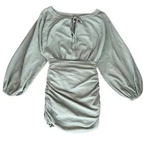 Free People Women’s The Only One Mint Balloon Long Sleeve Mini Dress Size XS thumbnail 3