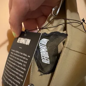 NWT Reformation Tan Pull On Pants thumbnail 3