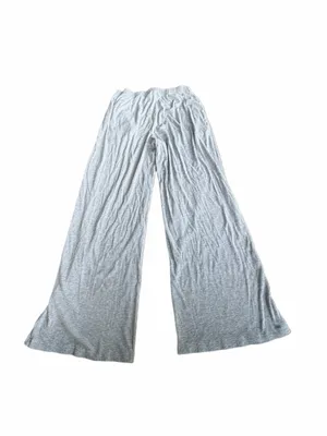 Trendy Queen Women's Gray Ribbed Pants Size L thumbnail 2