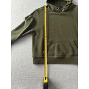 Cynthia Rowley Olive Green‎ Pullover Hoodie Sweatshirt Size Medium Relaxed thumbnail 6