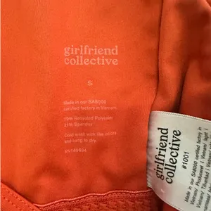 Girlfriend Collective Topanga Bra Orange Size Small thumbnail 6