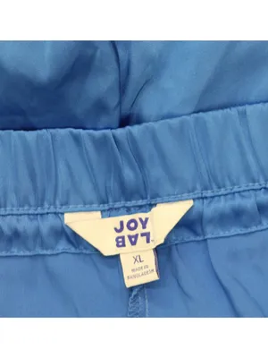 NWT Joylab Womens Low-Rise Satin Tear Away Track Pants 94628907 Vibrant Blue XL thumbnail 4