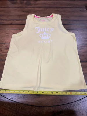Juicy Couture Yellow Tank with Pink Logo Trim thumbnail 2