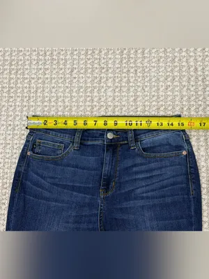 Judy Blue Dark Wash Straight Leg Jeans size 11/30 mid rise thumbnail 7