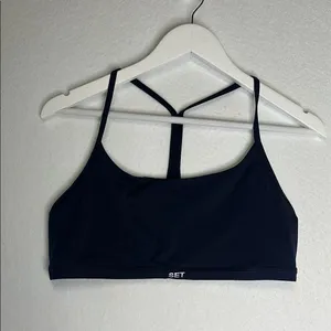 NWOT Set Active Airluxe Navy Sports Bra thumbnail 1