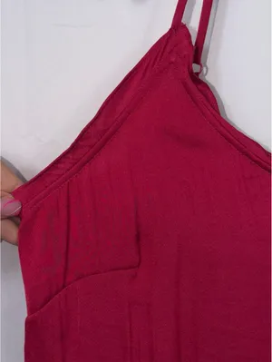 Vince Camuto Fuchsia Cold Shoulder Cami Blouse Size Small thumbnail 4