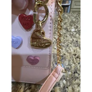 Betsey Johnson Conversation Hearts Candy Sweetheart Crossbody Bag Limited thumbnail 4