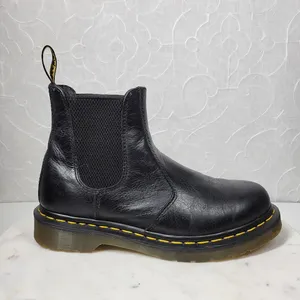 Dr. Martens Nappa Chelsea Boots Womens 7 Mens 6 Black Leather Pull On Airwair thumbnail 10