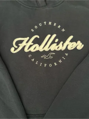 Hollister Navy Hoodie Size Medium 0411 thumbnail 2