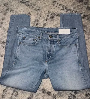 rag & bone Light Wash Slim Jeans thumbnail 1