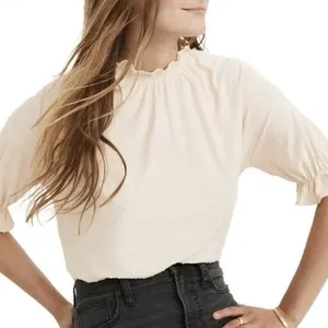 Madewell Clipdot Ruffle Top thumbnail 1