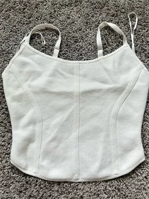 La Hearts Cream Sculpted Camisole Tank thumbnail 1