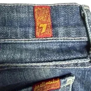 7 For All Mankind Women's Bootcut‎ Jeans Size 28 Dark Blue Stretch Denim thumbnail 8