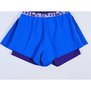 Lacoste Womens Sport Shorts Built In Liner Size Small Blue Purple Run Gym Active thumbnail 7