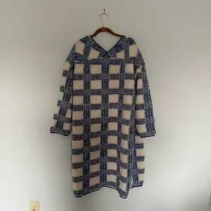 Baltic Born Blue & Cream Plaid Breckenridge Long Sherpa Jacket thumbnail 5