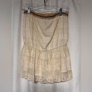 Anthropologie x Verb Ivory Strapless Lace Top NWOT thumbnail 3