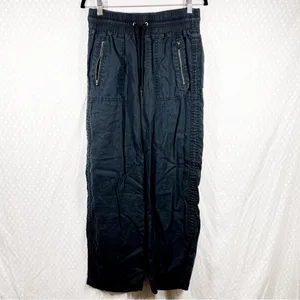 Athleta Black Cabo Linen Wide Leg‎ Pants thumbnail 2