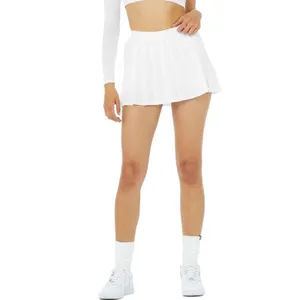 Women’s Authentic Alo Yoga White Varsity Pleated Tennis Skirt Skort XS thumbnail 2