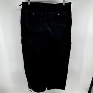 PacSun Parachute Pants Low Rise Baggy Loose Relaxed Cord Waistband Black Small thumbnail 6
