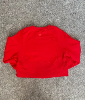 Lululemon Scuba Oversized Pullover Wordmark Hot Heat XS/S thumbnail 4