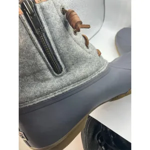 Sperry Saltwater Duck Boots Womens‎ 10 Grey Wool Blend STS82475 thumbnail 10