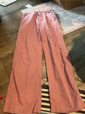 Xirena Wide Leg Pink Cotton Pants thumbnail 4