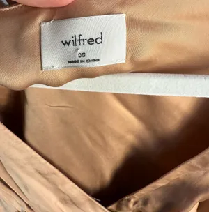 Aritzia Wilfred silk long sleeve mini dress thumbnail 3