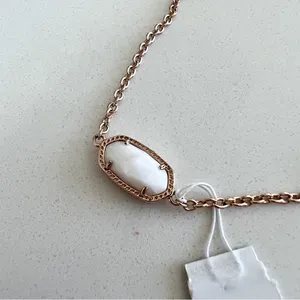 Kendra Scott Elaina Rose Gold Adjustable Chain Bracelet NWT thumbnail 2