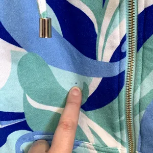 NWT Hill House The Allie Zip‎ Hoodie in Ocean Kaleidoscope Blue thumbnail 11