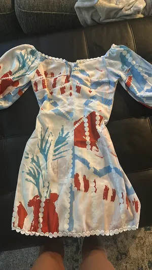 Printed Mini Dress Multiple thumbnail 4