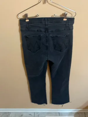 Mother Hustler Ankle Fray Jeans in Not Guilty thumbnail 6