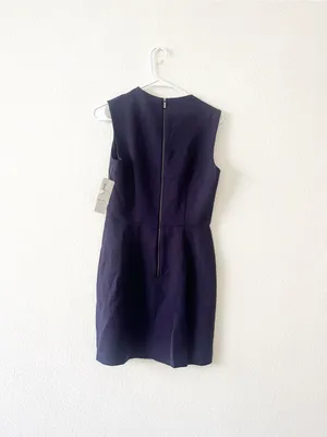 French Connection Sheath Blue Modern Navy‎ Blue Dress NWT Sz 6 thumbnail 6