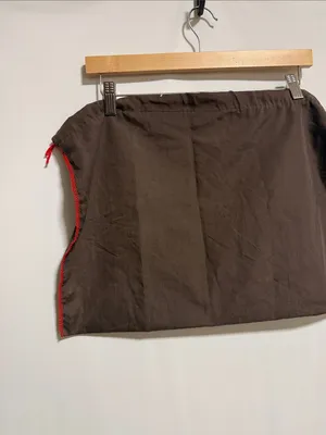 Coach Large Brown Drawstring Handbag Dust Bag Cover Red Trim‎ thumbnail 5